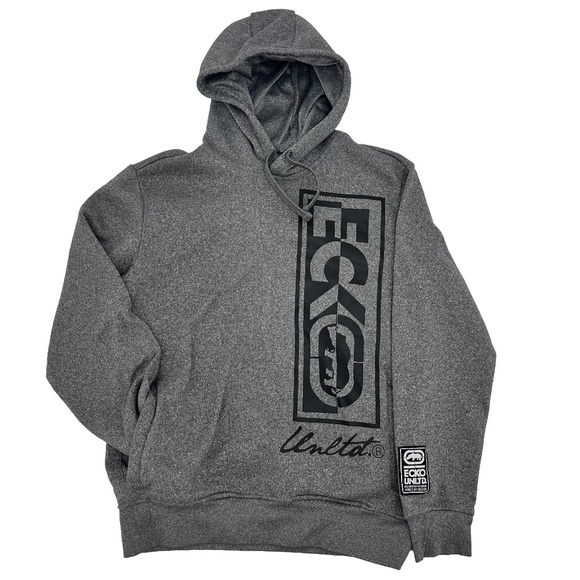 Ecko Unlimited Mens Size S Pullover Hoodie Heather Gray Long Sleeve Pockets - Picture 1 of 10